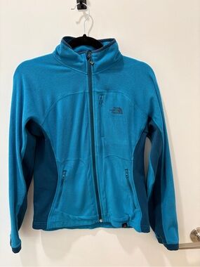 The North Face Bright Blue Fleece Full-Zip Jacket